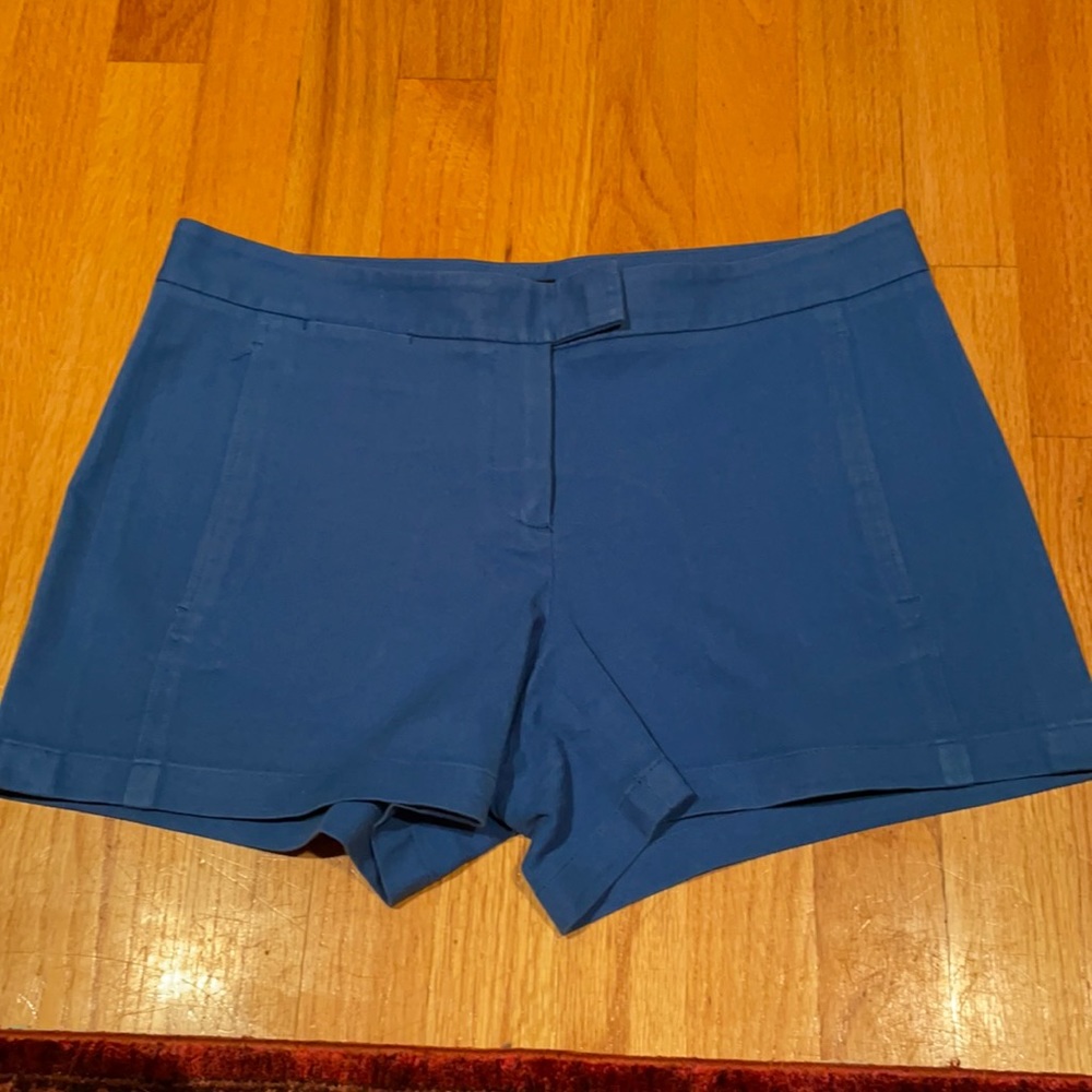 Bright blue shorts